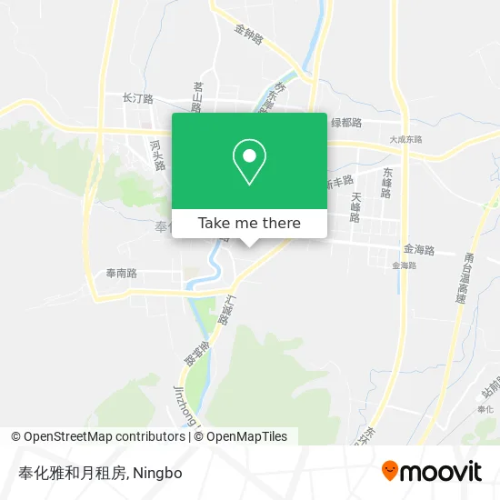 奉化雅和月租房 map