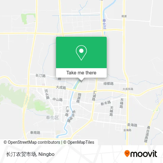 长汀农贸市场 map