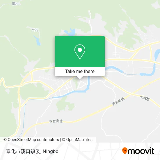 奉化市溪口镇委 map