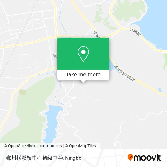 鄞州横溪镇中心初级中学 map