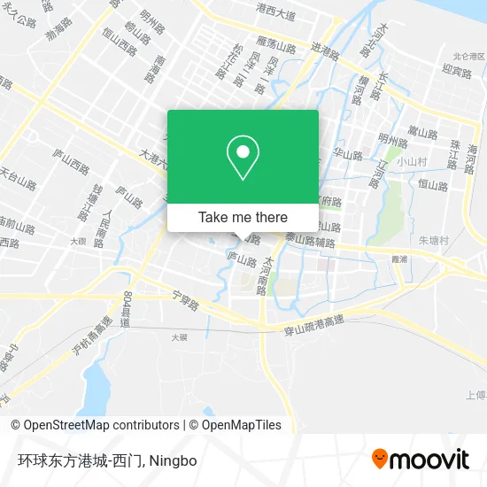 环球东方港城-西门 map