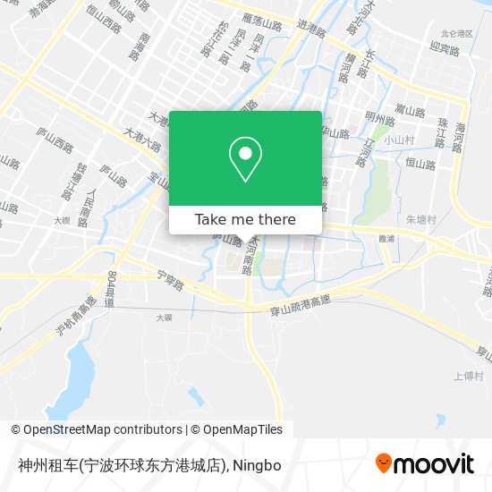 神州租车(宁波环球东方港城店) map