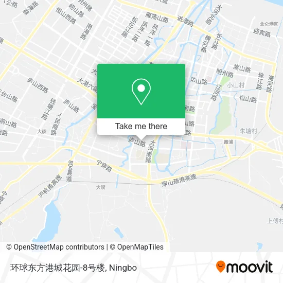 环球东方港城花园-8号楼 map