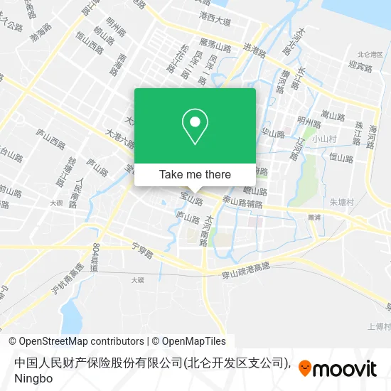 中国人民财产保险股份有限公司(北仑开发区支公司) map