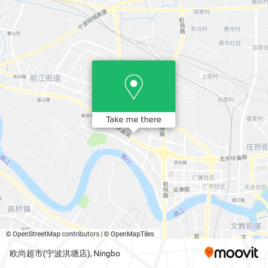 欧尚超市(宁波洪塘店) map