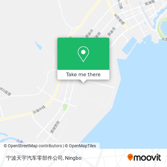 宁波天宇汽车零部件公司 map