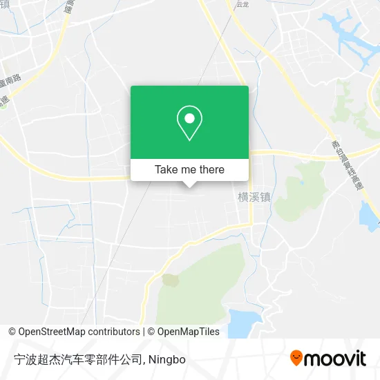 宁波超杰汽车零部件公司 map