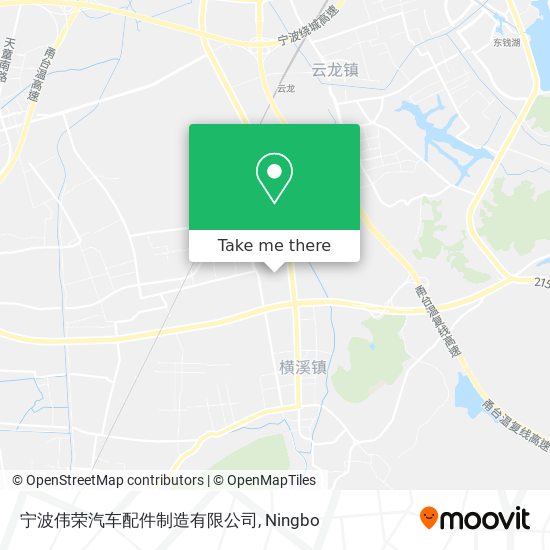 宁波伟荣汽车配件制造有限公司 map
