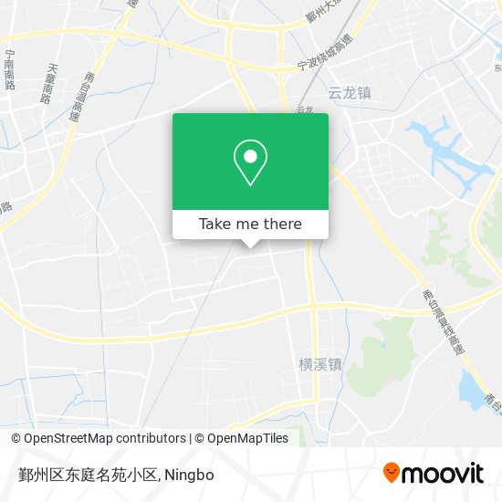 鄞州区东庭名苑小区 map