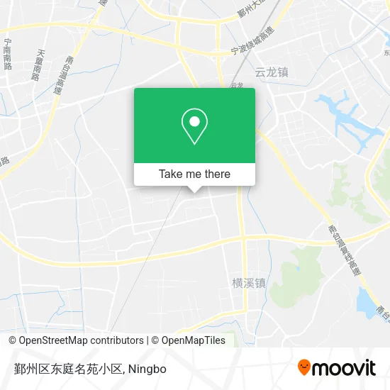 鄞州区东庭名苑小区 map