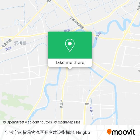 宁波宁南贸易物流区开发建设指挥部 map