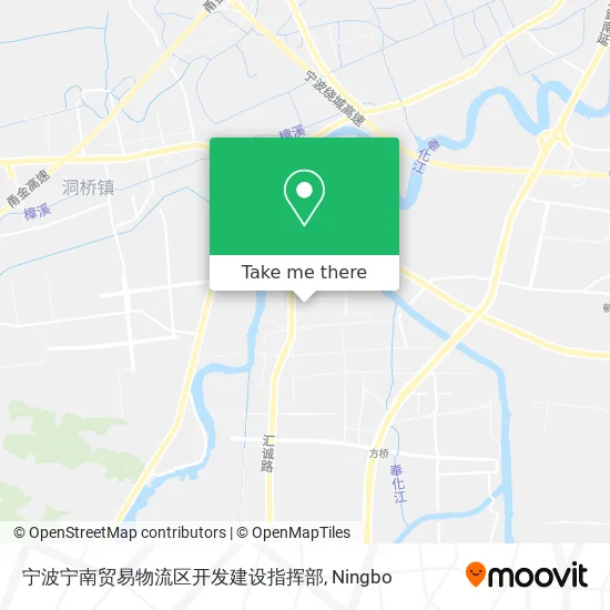 宁波宁南贸易物流区开发建设指挥部 map