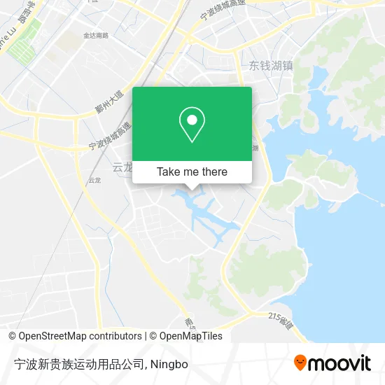 宁波新贵族运动用品公司 map