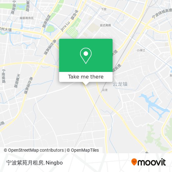 宁波紫苑月租房 map