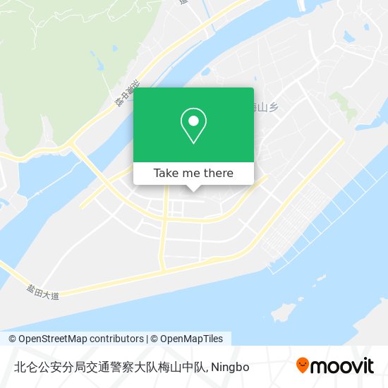 北仑公安分局交通警察大队梅山中队 map