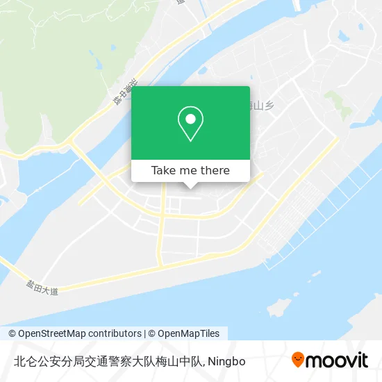 北仑公安分局交通警察大队梅山中队 map