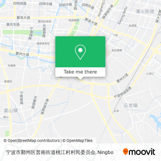 宁波市鄞州区普南街道桃江村村民委员会 map