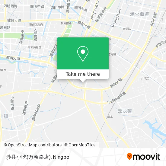沙县小吃(万卷路店) map