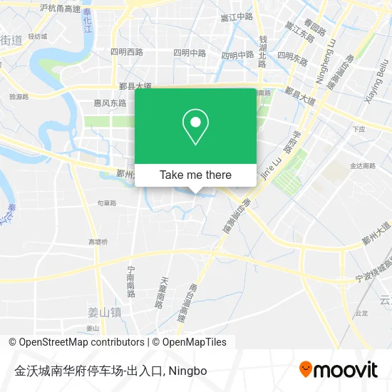 金沃城南华府停车场-出入口 map