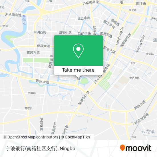 宁波银行(南裕社区支行) map