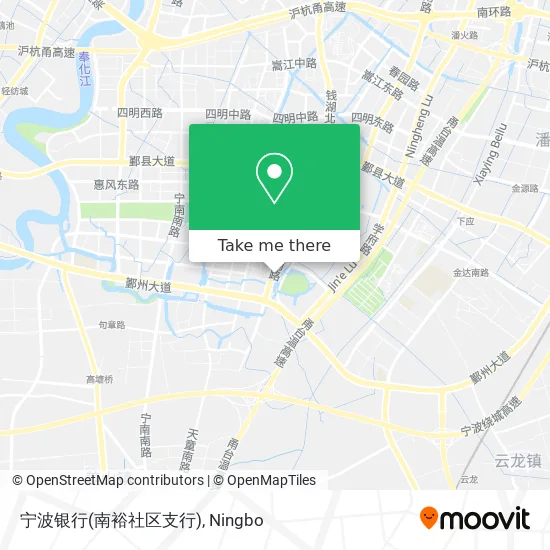 宁波银行(南裕社区支行) map