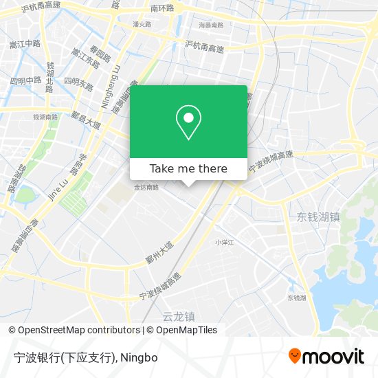 宁波银行(下应支行) map