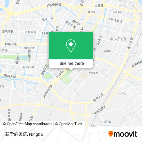 新学府饭店 map