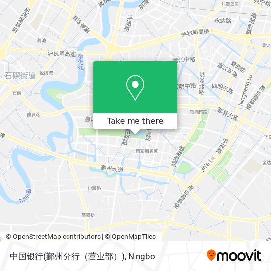中国银行(鄞州分行（营业部）) map