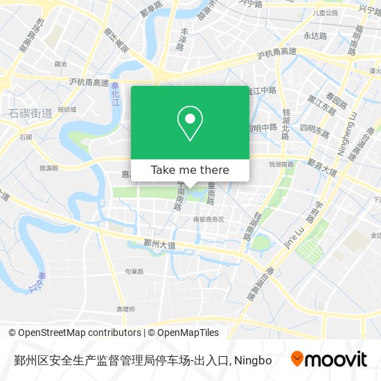 鄞州区安全生产监督管理局停车场-出入口 map