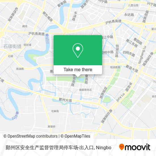 鄞州区安全生产监督管理局停车场-出入口 map