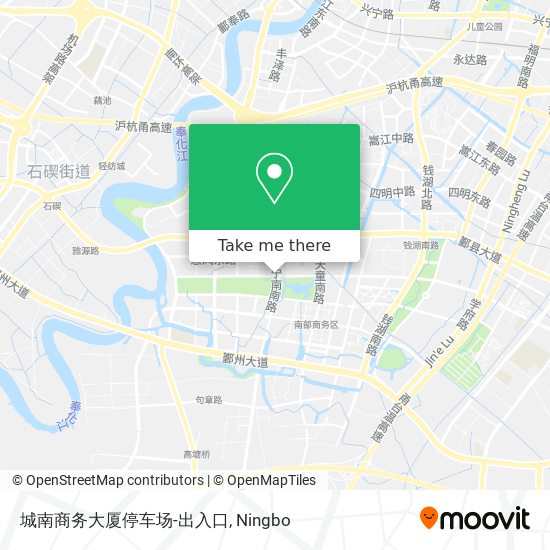 城南商务大厦停车场-出入口 map