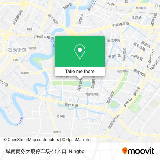 城南商务大厦停车场-出入口 map