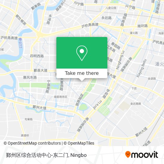 鄞州区综合活动中心-东二门 map