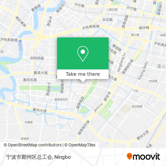 宁波市鄞州区总工会 map