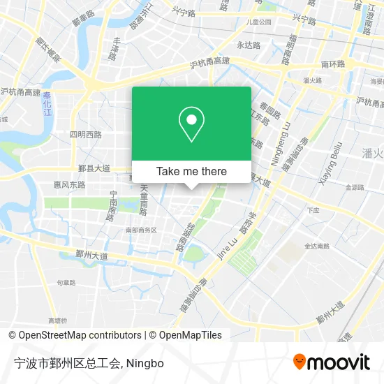 宁波市鄞州区总工会 map