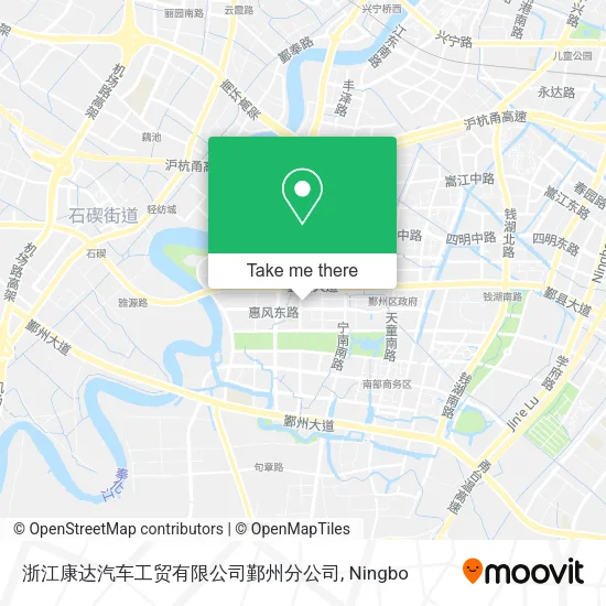 浙江康达汽车工贸有限公司鄞州分公司 map