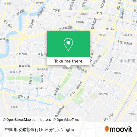 中国邮政储蓄银行(鄞州分行) map