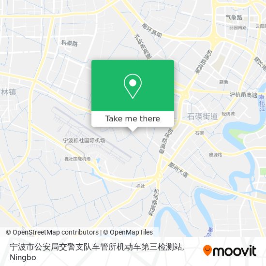 宁波市公安局交警支队车管所机动车第三检测站 map