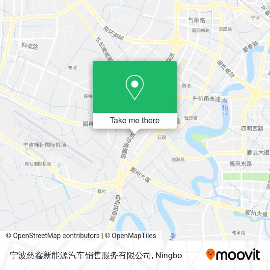 宁波慈鑫新能源汽车销售服务有限公司 map