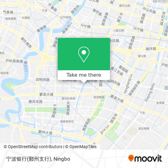 宁波银行(鄞州支行) map
