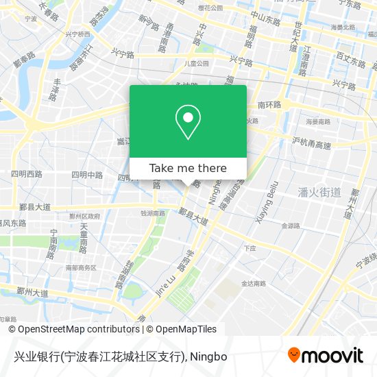 兴业银行(宁波春江花城社区支行) map