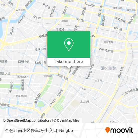 金色江南小区停车场-出入口 map