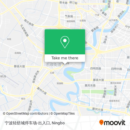 宁波轻纺城停车场-出入口 map