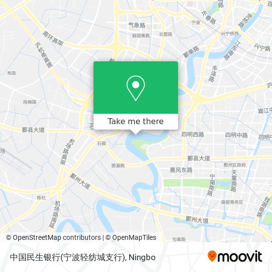 中国民生银行(宁波轻纺城支行) map