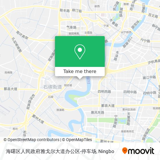 海曙区人民政府雅戈尔大道办公区-停车场 map