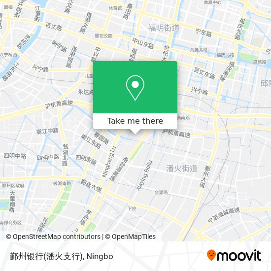 鄞州银行(潘火支行) map
