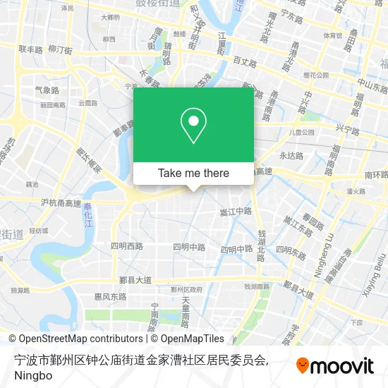 宁波市鄞州区钟公庙街道金家漕社区居民委员会 map