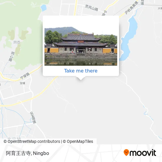 阿育王古寺 map