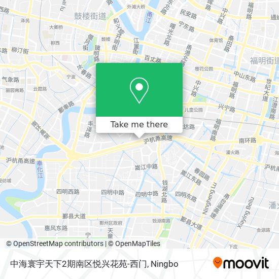 中海寰宇天下2期南区悦兴花苑-西门 map