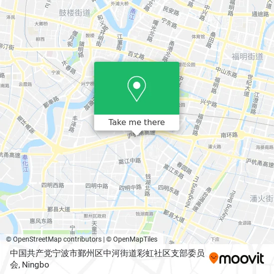 中国共产党宁波市鄞州区中河街道彩虹社区支部委员会 map